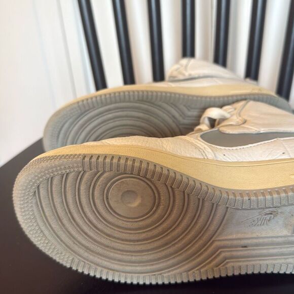 Nike Air Force 1 sculpt silver high top leather sneaker 7 - Picture 10 of 13